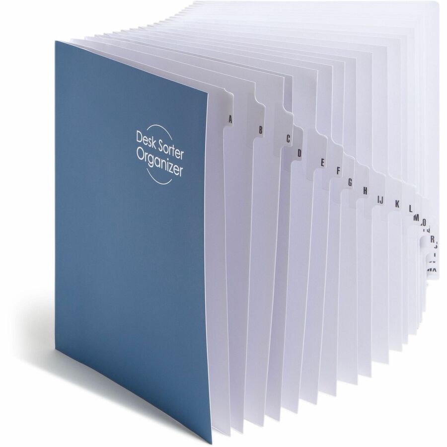 Smead Alphabetic Desk File/Sorter - Printed Tab(s) - Character - A-Z - Letter - 8.50" Width x 11" Length - 35% Recycled - 1 Each