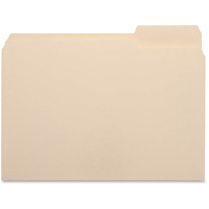 Business Source Recycled File Folders - 8.5’’ x 11’’ - 3/4’’ Expansion - 100/Box - Top Tab