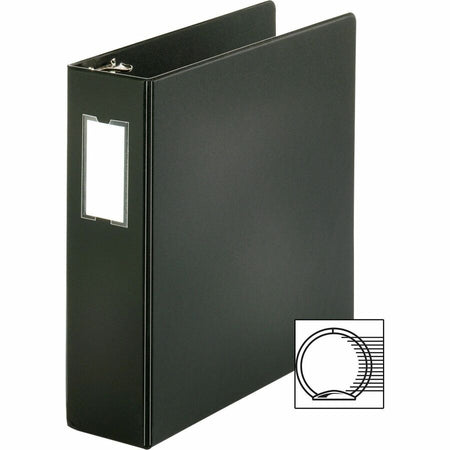 Business Source Basic Round Ring Binder w/Label Holder - Alternate-Image3