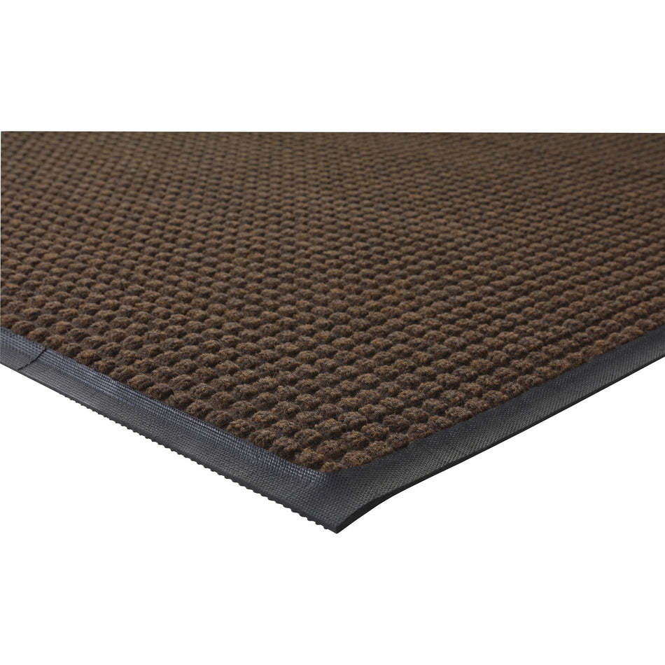 Genuine Joe Waterguard Wiper Scraper Floor Mats - Carpeted Floor, Indoor, Outdoor - 72" Length x 48" Width - Polypropylene - Brown - 1 Each