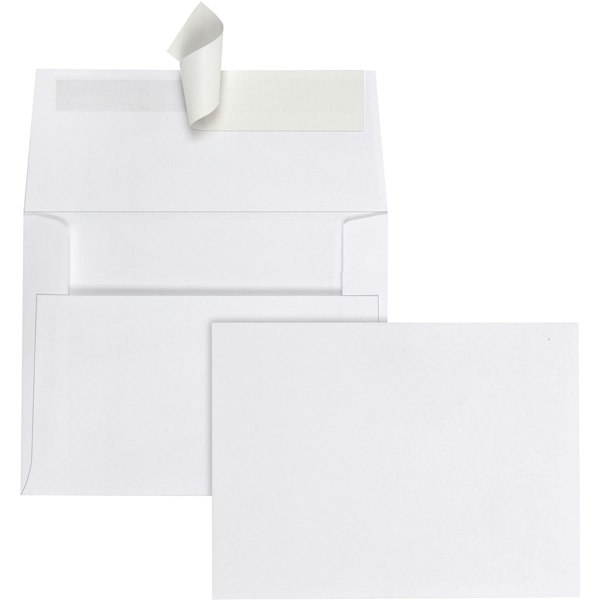 Quality Park A2 Invitation Envelopes with Self Seal Closure - Announcement - #5-1/2 - 4 3/8" Width x 5 3/4" Length - 24 lb - Peel & Seal - White - 100 / Box