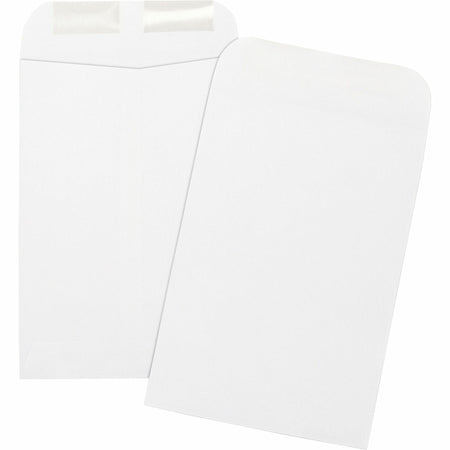Business Source Durable Open-End Catalog Envelopes - Catalog - #1 3/4 - 6 1/2" Width x 9 1/2" Length - 24 lb - Gummed - White - Wove - 500 / Box
