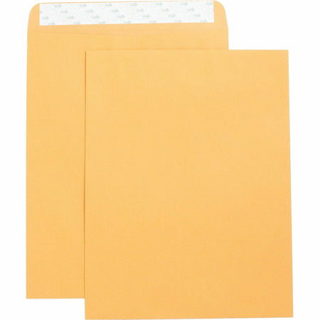 Business Source Self Adhesive Kraft Catalog Envelopes - Catalog - 10" Width x 13" Length - 28 lb - Self-sealing - Brown Kraft - Kraft - 250 / Box