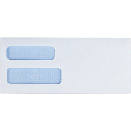 Business Source No. 8-5/8 Business Check Envelopes - Double Window - #8 5/8 - 8 5/8" Width x 3 5/8" Length - 24 lb - Gummed - White - Wove - 500 / Box