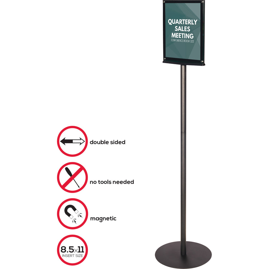 Deflecto Double-Sided Magnetic Sign Display - Alternate-Image2