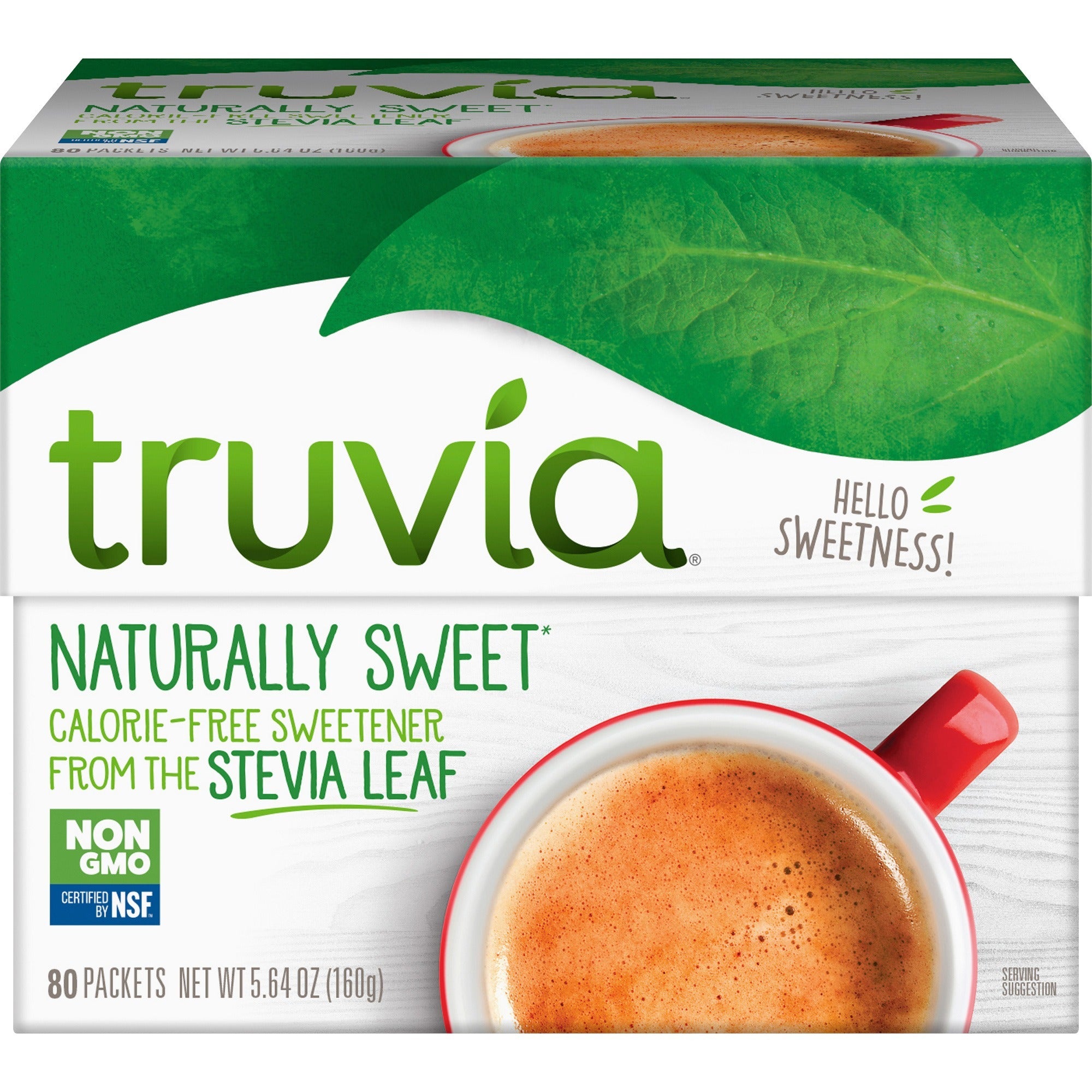 Truvia Cargill All Natural Sweetener Packets - Natural Sweetener - 80 / Box