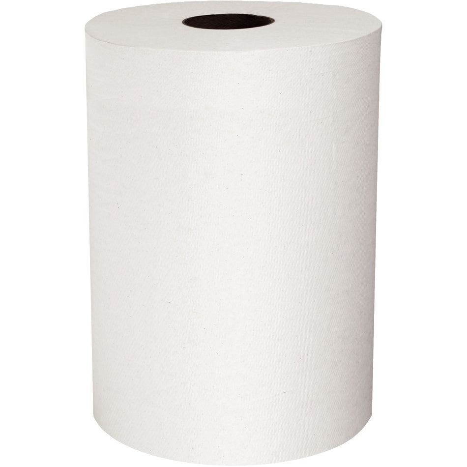 Scott Slimroll Hard Roll Towels - 8" Width x 580 ft Length - 4176 Sheets/Roll - White - 6 / Carton