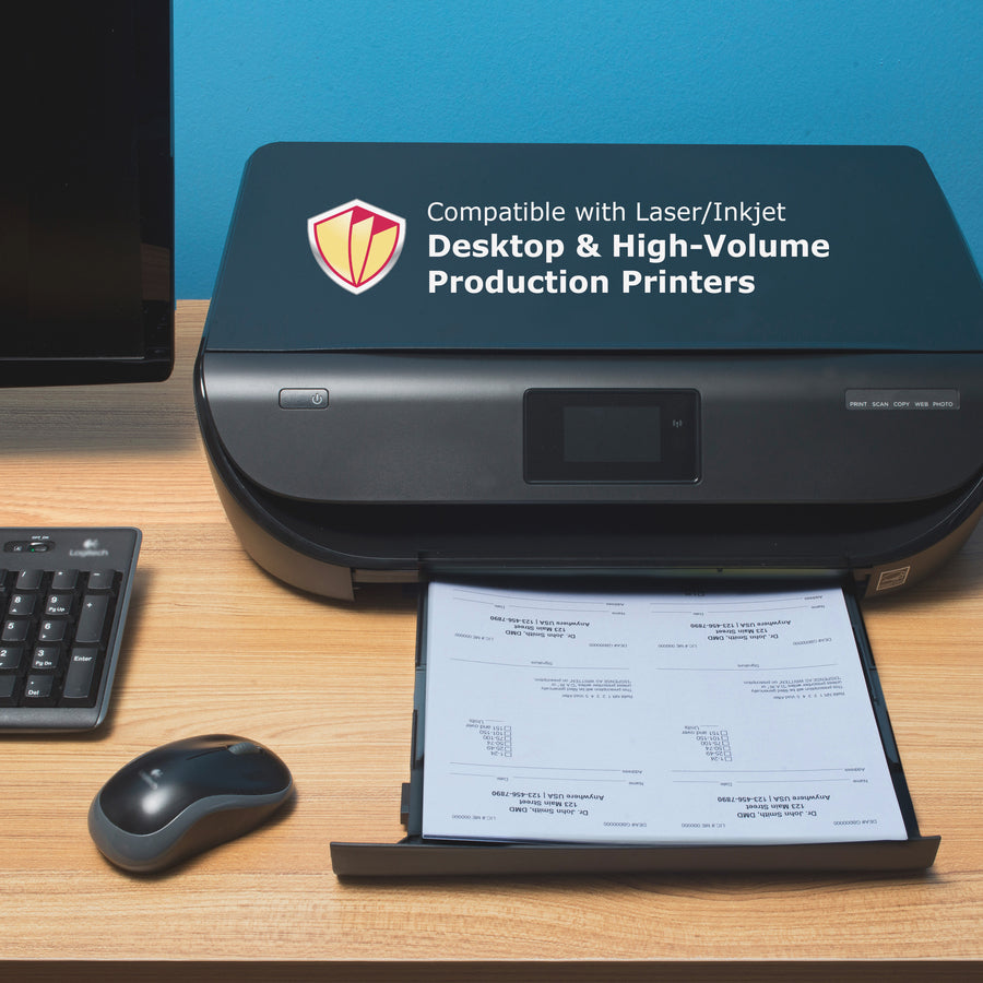 DocuGard Advanced Medical Security Paper - Letter - 8 1/2" x 11" - 24 lb Basis Weight - Tamper Resistant, Watermarked, CMS Approved - Blue - 500 / Ream