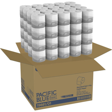 Pacific Blue Basic Standard Roll Toilet Paper - Top