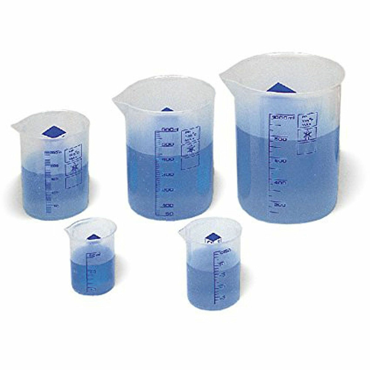 Learning Resources Graduated Plastic Beakers - Plastic - 5 / Set