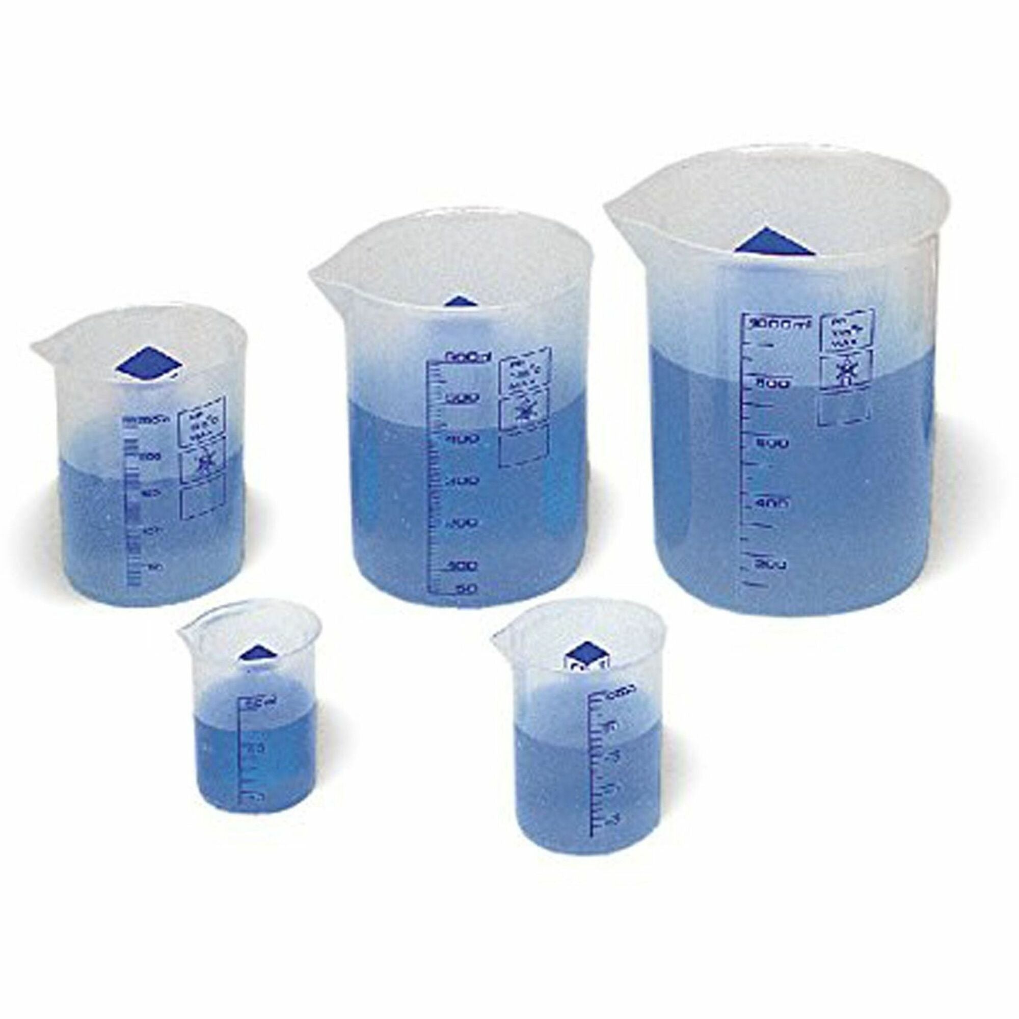 Learning Resources Graduated Plastic Beakers - Plastic - 5 / Set