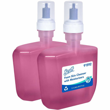 Scott Foam Hand Soap with Moisturizers - Foam - 1.27 quart - Floral - Hands-free Dispenser - For All Skin - Moisturising Hands-free Dispenser - 2 / Carton
