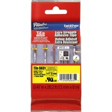 P-touch Industrial TZe Tape Cartridge - 15/32’’ Width - Black & Yellow - Resistant Durable - Label Maker Supplies