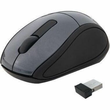 Verbatim Wireless Mini Travel Mouse - Optical - Wireless - Radio Frequency - Graphite - USB - 1600 dpi - Scroll Wheel - 3 Button(s) - 1 Each