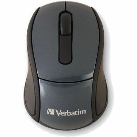 Verbatim Wireless Mini Travel Mouse - Optical - Wireless - Radio Frequency - Graphite - USB - 1600 dpi - Scroll Wheel - 3 Button(s) - 1 Each