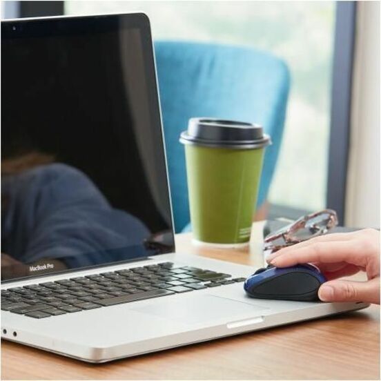 Verbatim Wireless Mini Travel Mouse - Optical - Wireless - Radio Frequency - Blue - USB 2.0 - 1600 dpi - Scroll Wheel - 3 Button(s) - 1 Each