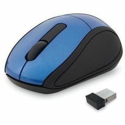 Verbatim Wireless Mini Travel Mouse - Optical - Wireless - Radio Frequency - Blue - USB 2.0 - 1600 dpi - Scroll Wheel - 3 Button(s) - 1 Each