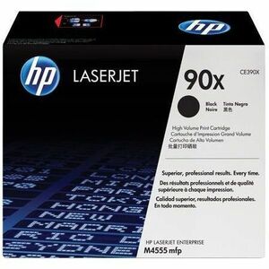 HP 90X (CE390X) Original Laser Toner Cartridge - Single Pack - Black - 1 Each - Large