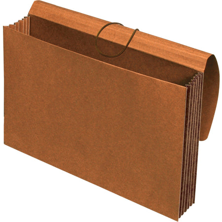 Pendaflex Legal Recycled File Wallet - 10" x 15 3/8" , 8 1/2" x 14" - 1200 Sheets Capacity - 5 1/4" Expansion - Top Tab Location - 11 pt. - Redrope, Tyvek - Brown - Elastic Closure, Flap, Reinforced Gusset, Tyvek Gusset - 10% Recycled - 1 Each