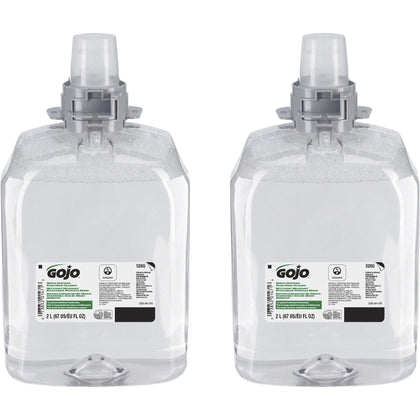 Gojo® FMX-20 Green Certified Foam Hand Cleaner Refill - 2.11 quart - Dirt Remover - Hand, Commercial, Restroom, Breakroom - Moisturizing - Clear - Unscented - 2 / Carton