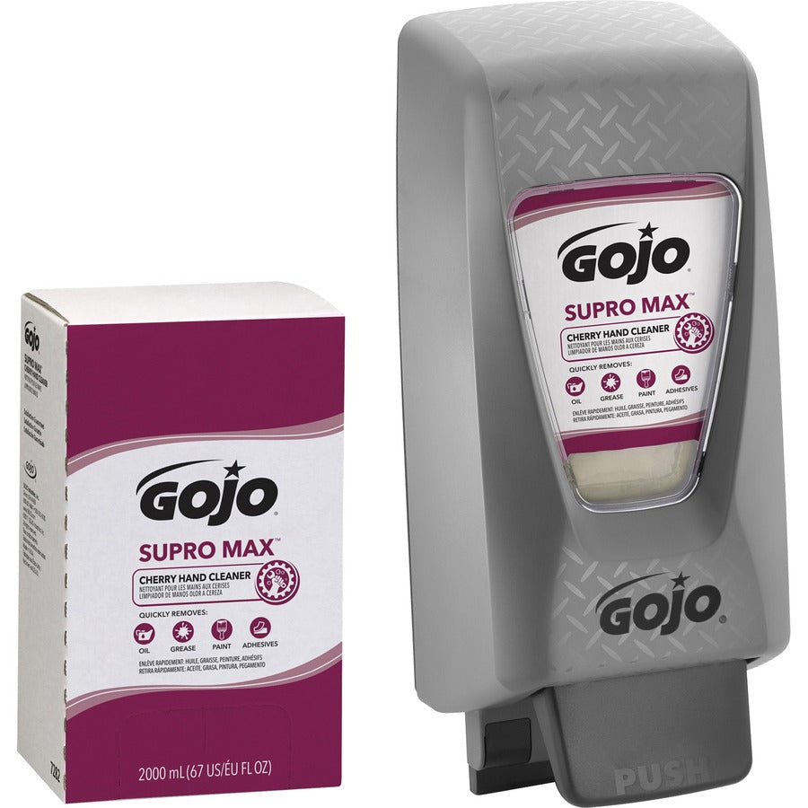 Gojo® Supro Max Hand Cleaner - Cherry Scent - 2.11 quart - Adhesive Remover, Soil Remover - Hand - Tan - 1 Each