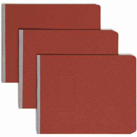 Smead Recycled Report Cover - 2" Folder Capacity - 8 1/2" x 11" - 2" Expansion - 1 Fastener(s) - 25 pt. - Pressboard - Red - Metal Compressor, Hinged - 100% Paper Recycled - 1 Each