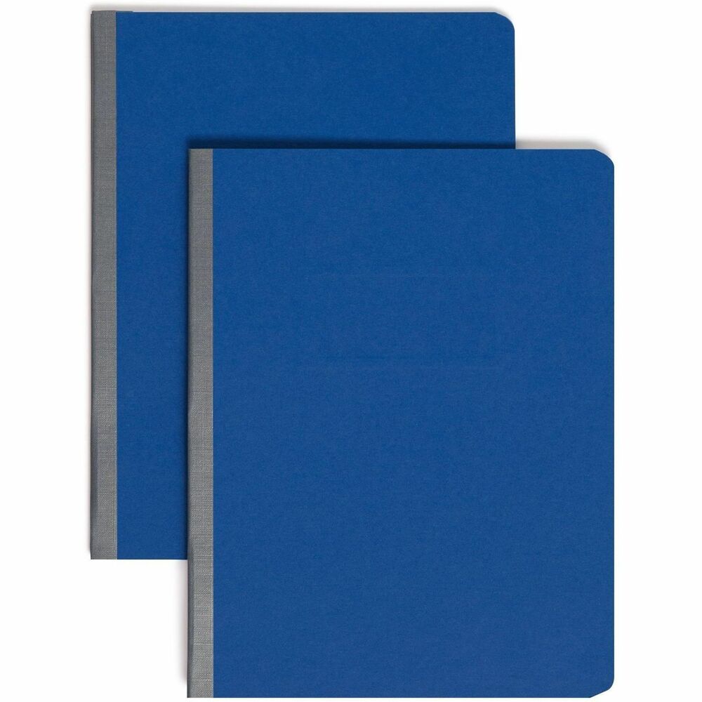 Smead Letter Recycled Fastener Folder - 8 1/2" x 11" - 3" Expansion - 1 Fastener(s) - 25 pt. - Pressboard - Dark Blue - Metal Compressor, Hinged - 100% Paper Recycled - 1 Each