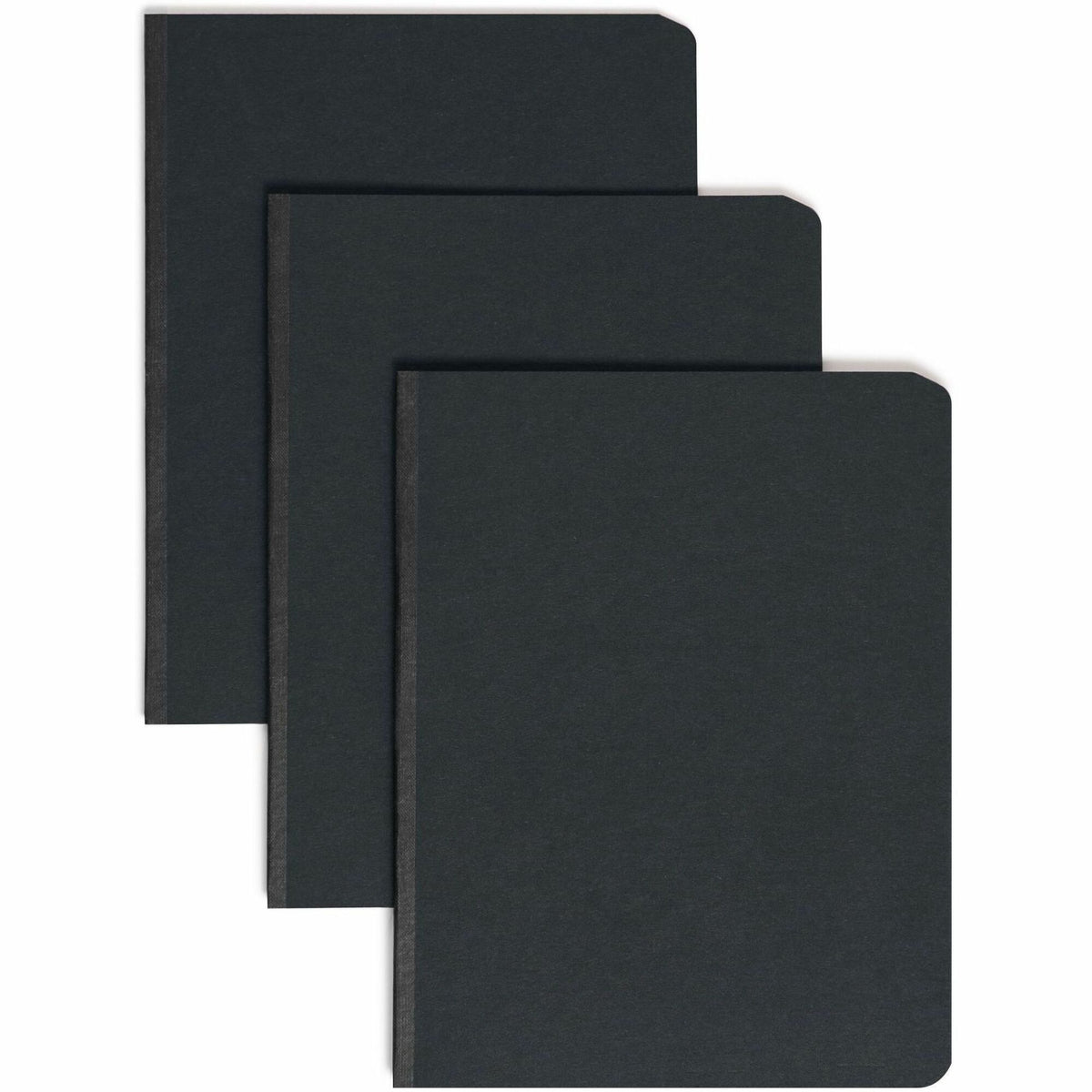 Smead Letter Recycled Fastener Folder - 3" Folder Capacity - 8 1/2" x 11" - 350 Sheets Capacity - 3" Expansion - 1 Fastener(s) - 25 pt. - Pressboard - Black - Metal Compressor, Hinged - 100% Paper Recycled - 1 Each