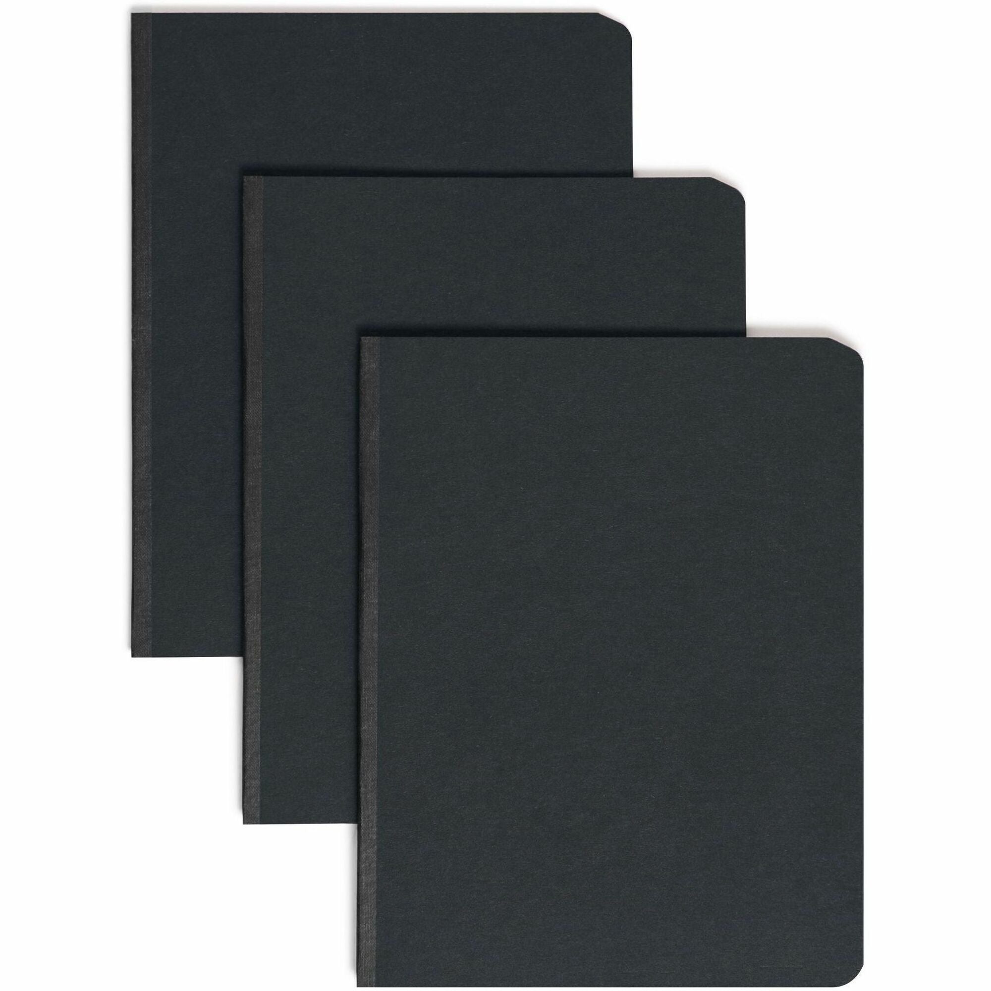 Smead Letter Recycled Fastener Folder - 3" Folder Capacity - 8 1/2" x 11" - 350 Sheets Capacity - 3" Expansion - 1 Fastener(s) - 25 pt. - Pressboard - Black - Metal Compressor, Hinged - 100% Paper Recycled - 1 Each