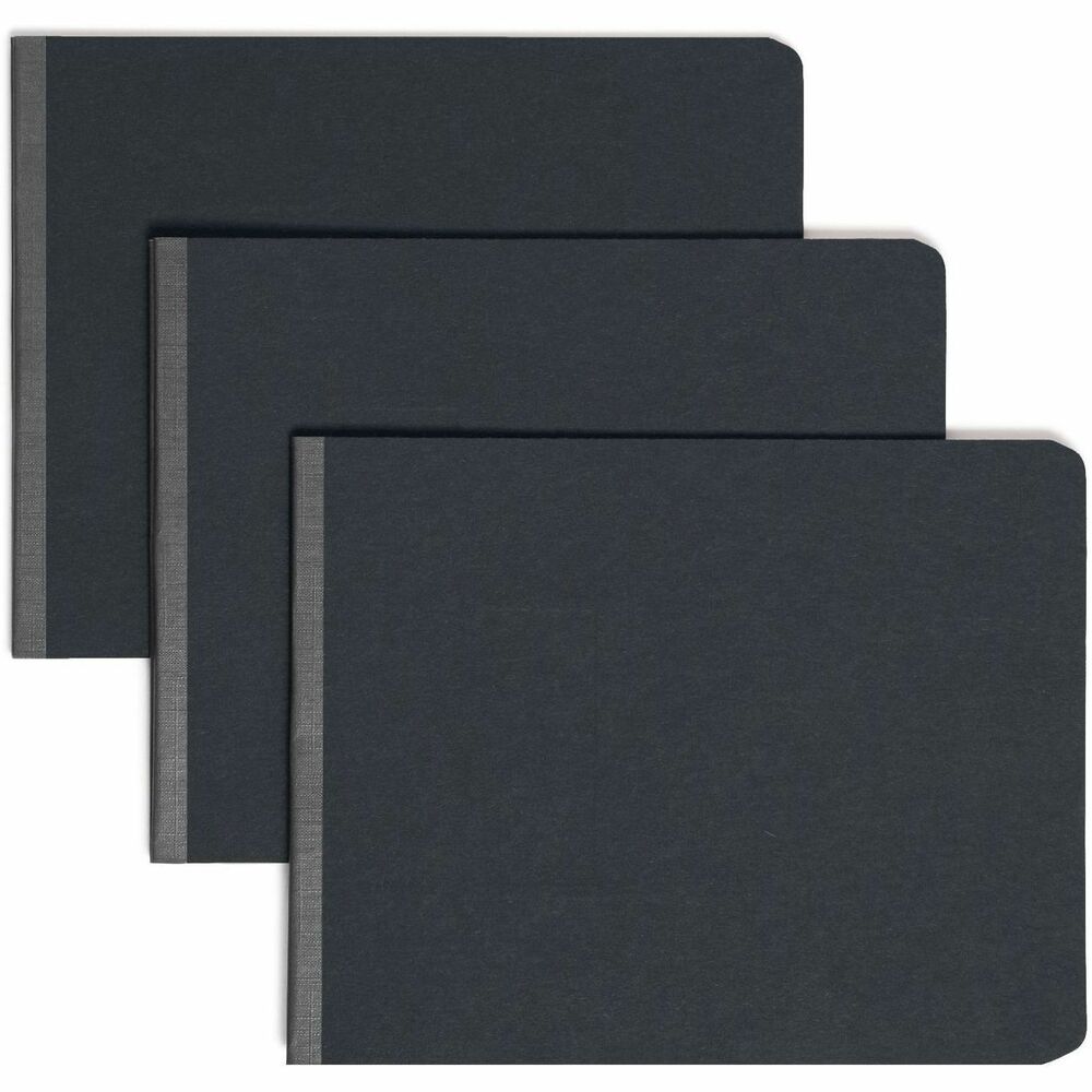 Smead Recycled Report Cover - 2" Folder Capacity - 8 1/2" x 11" - 2" Expansion - 1 Fastener(s) - 25 pt. - Pressboard - Black - Metal Compressor, Hinged - 100% Paper Recycled - 1 Each