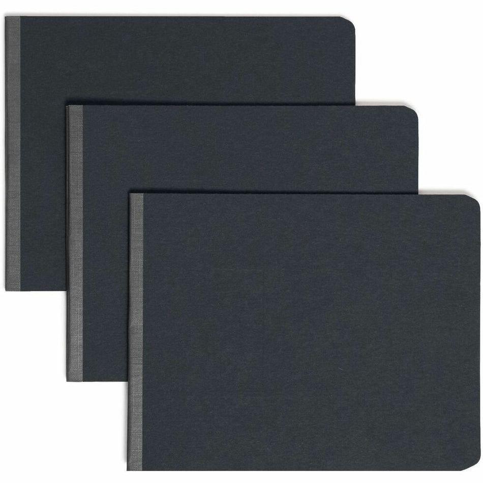 Smead Recycled Report Cover - 2" Folder Capacity - 8 1/2" x 11" - 2" Expansion - 1 Fastener(s) - 25 pt. - Pressboard - Black - Metal Compressor, Hinged - 100% Paper Recycled - 1 Each