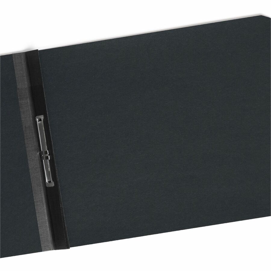 Smead Recycled Report Cover - 2" Folder Capacity - 8 1/2" x 11" - 2" Expansion - 1 Fastener(s) - 25 pt. - Pressboard - Black - Metal Compressor, Hinged - 100% Paper Recycled - 1 Each