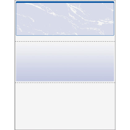DocuGard Security Business Checks - Letter - 8 1/2" x 11" - 24 lb Basis Weight - Smooth - Erasure Protection, Watermarked - Marble Blue - 500 / Ream