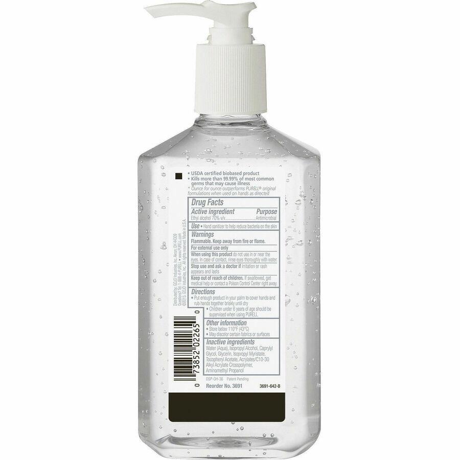 PURELL&reg; Hand Sanitizer Gel - Rear