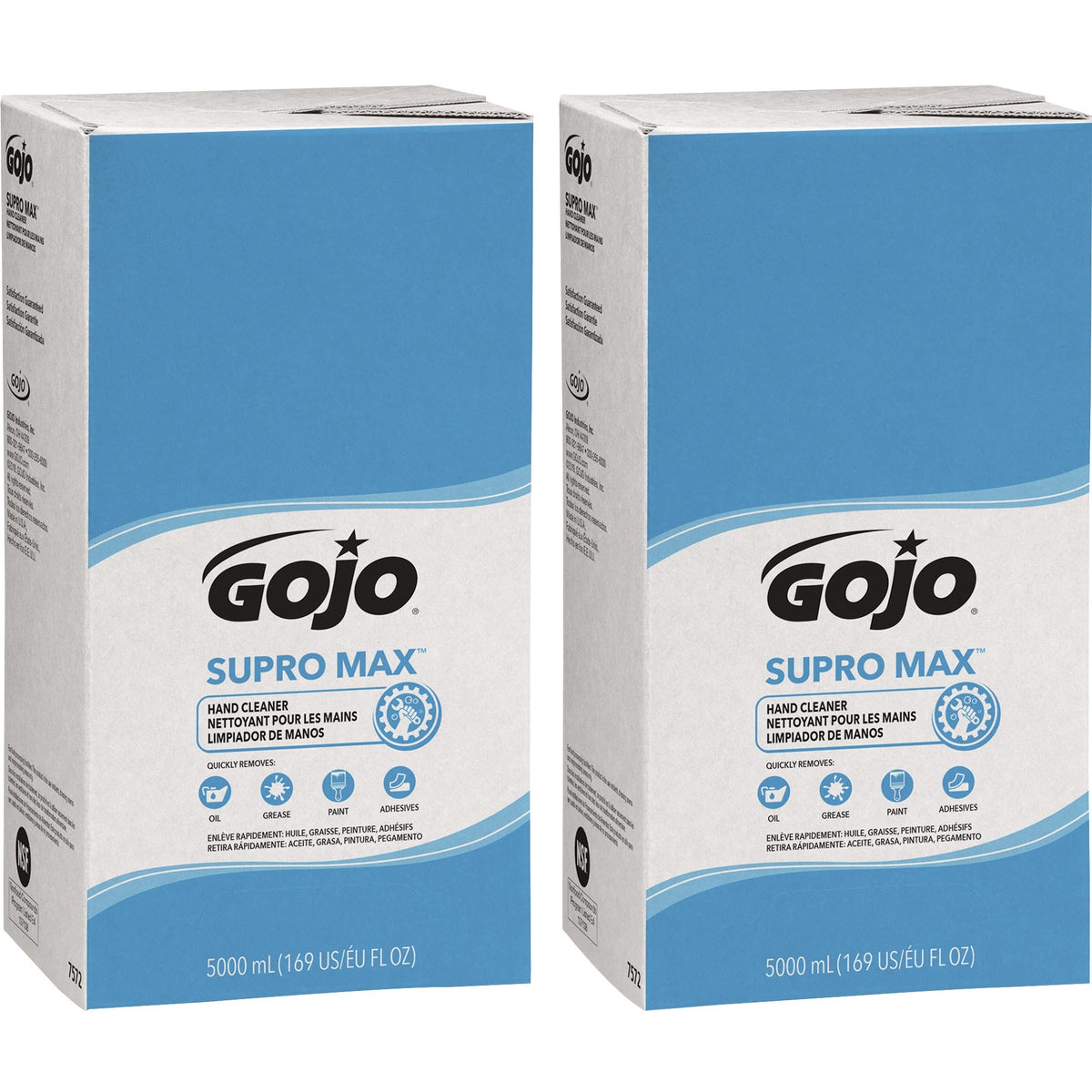 Gojo® PRO TDX Refill Supro Max Hand Cleaner - 1.32 gal - Pump Bottle Dispenser - Oil Remover, Grease Remover, Paint Remover, Adhesive Remover - Skin - Moisturizing - Beige - Heavy Duty, Bio-based, Non-drying - 2 / Carton
