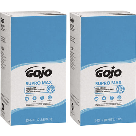Gojo® PRO TDX Refill Supro Max Hand Cleaner - 1.32 gal - Pump Bottle Dispenser - Oil Remover, Grease Remover, Paint Remover, Adhesive Remover - Skin - Moisturizing - Beige - Heavy Duty, Bio-based, Non-drying - 2 / Carton