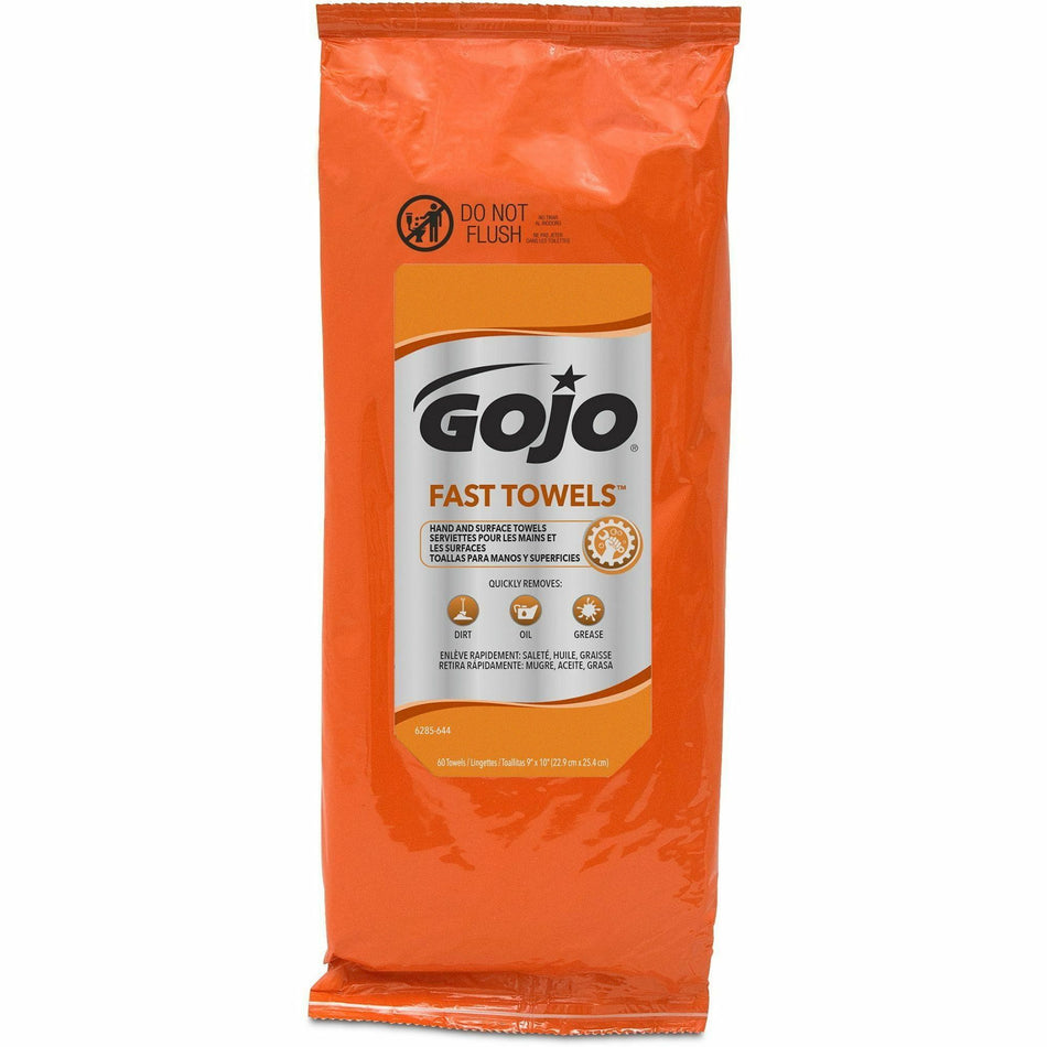 Gojo® Fast Towels - Fresh Citrus - 60 Sheets - Clear, Blue/ - 60 / Pack