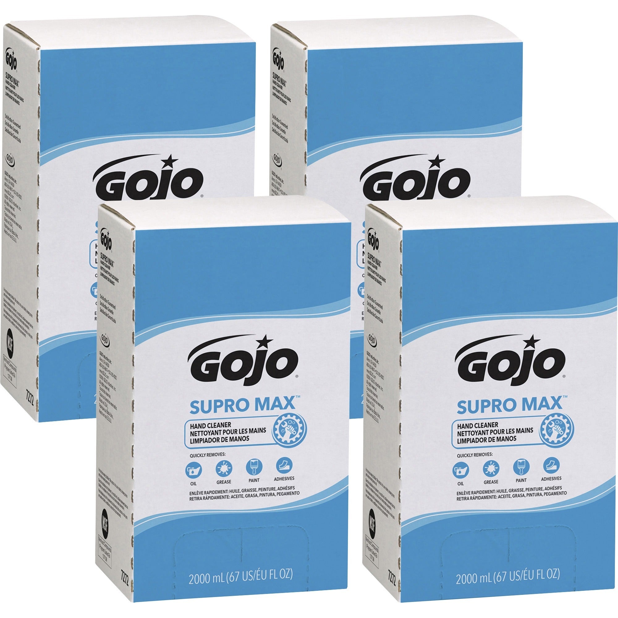 Gojo® Supromax Lotion Hand Cleaner - 2.11 quart - Adhesive Remover, Soil Remover - Hand - Tan - 4 / Carton