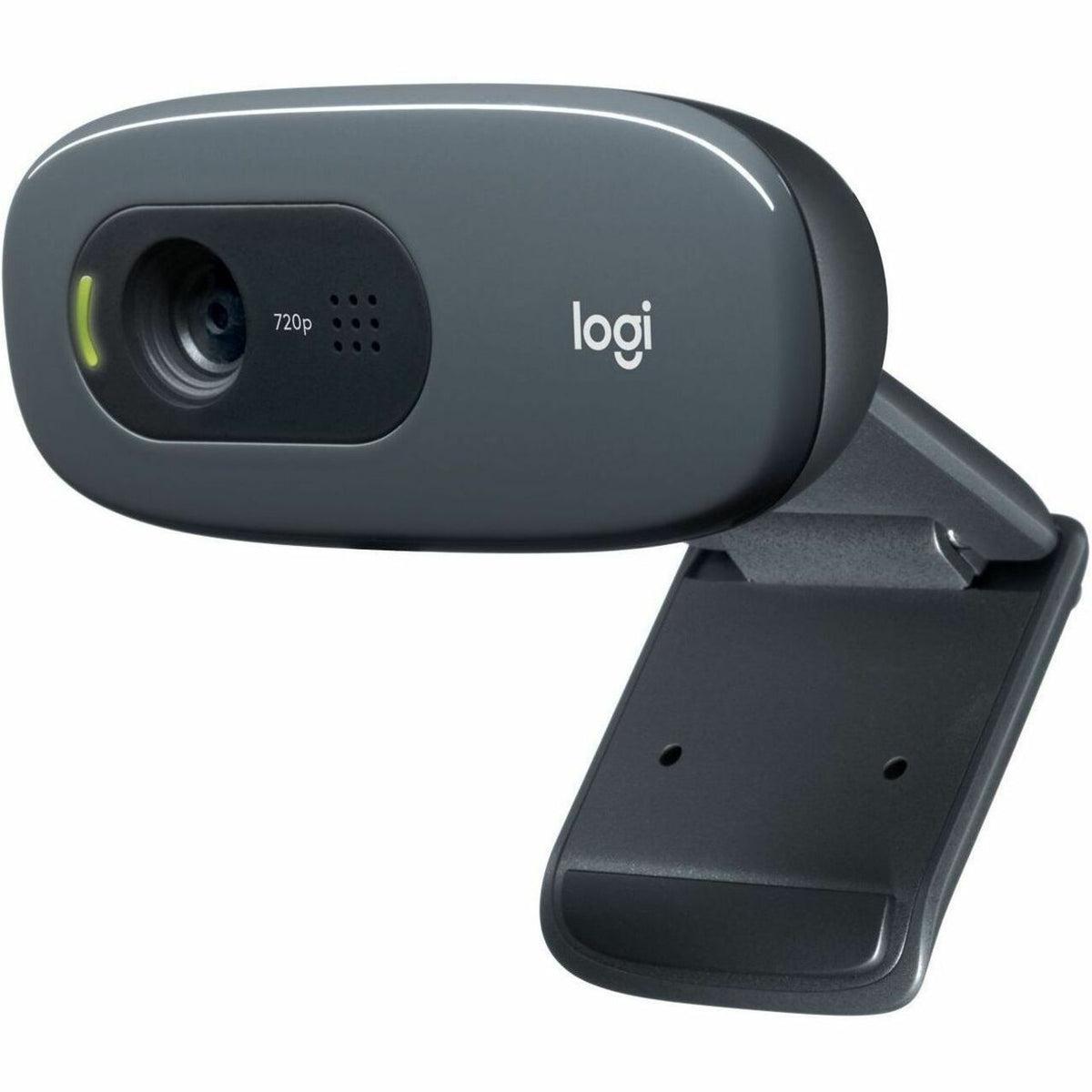 Logitech C270 Webcam - 30 fps - Black - USB 2.0 - 1 Each - 3 Megapixel Interpolated - 1280 x 720 Video - Fixed Focus - 55&deg; Angle - Widescreen - Microphone - For Computer, Notebook, Monitor