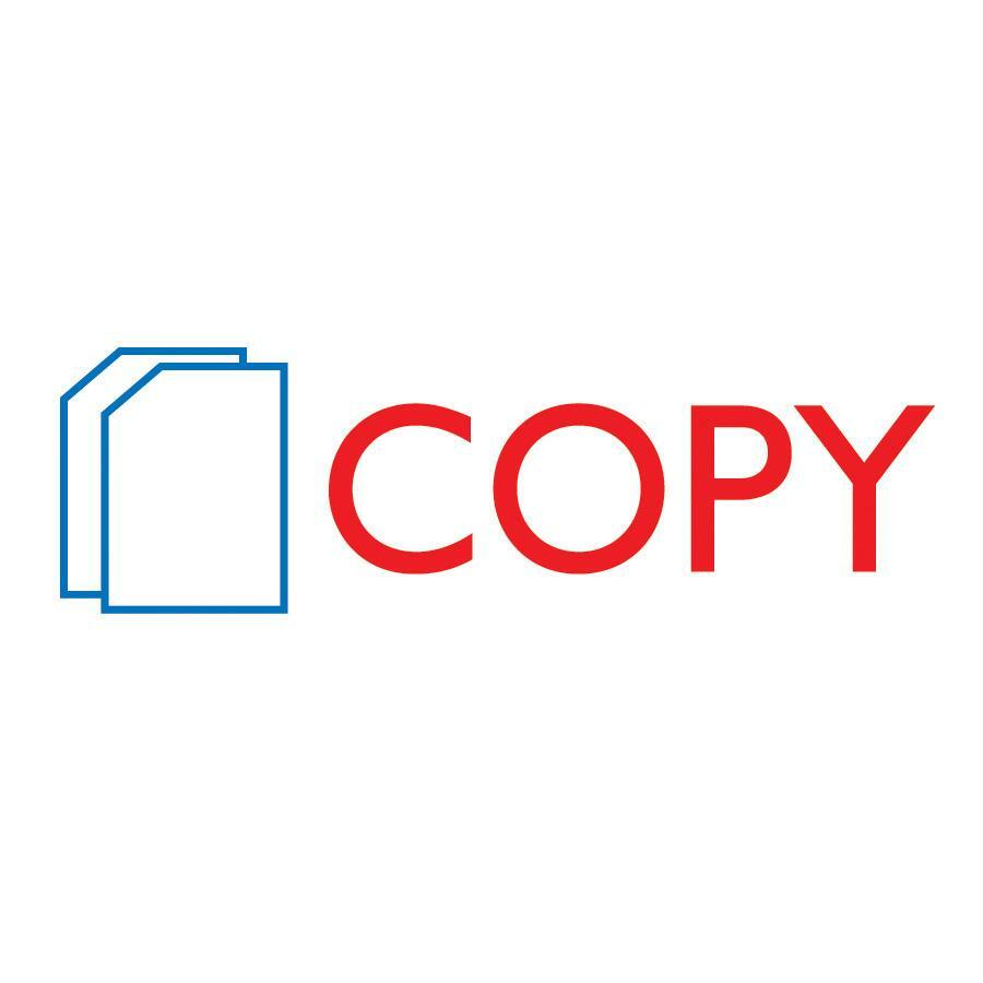 COSCO 2-Color Shutter Stamp - Message Stamp - COPY - 0.50" Impression Width - 20000 Impression(s) - Red, Blue - Rubber, Plastic - 1 Each