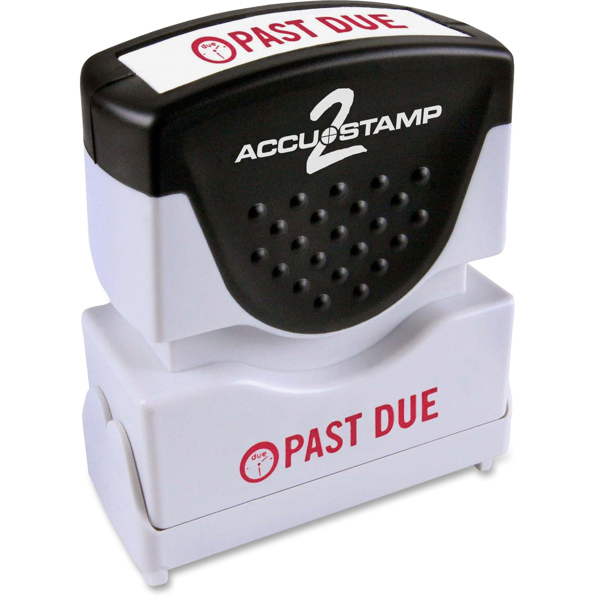 COSCO Shutter Stamp - Message Stamp - PAST DUE - 0.50" Impression Width - 20000 Impression(s) - Red - Rubber, Plastic - 1 Each