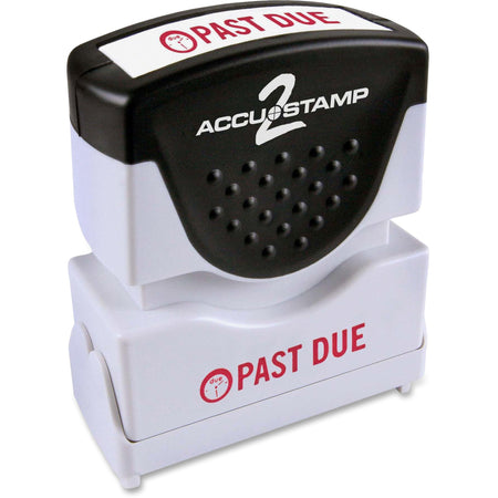 COSCO Shutter Stamp - Message Stamp - PAST DUE - 0.50" Impression Width - 20000 Impression(s) - Red - Rubber, Plastic - 1 Each