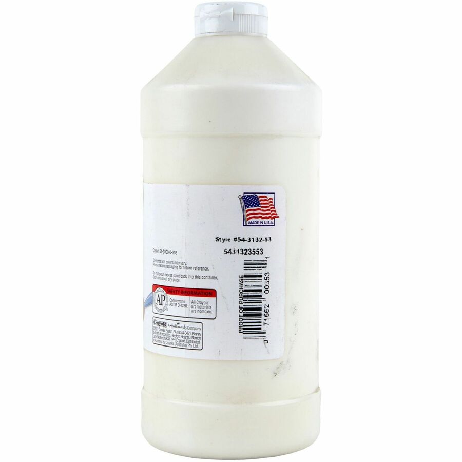 Crayola Washable Tempera Paint - Rear