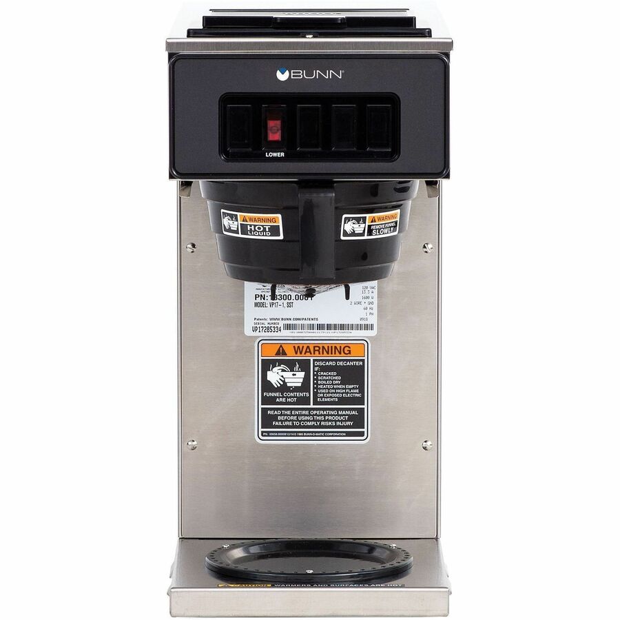 BUNN 12-Cup Low-Profile Pourover Coffee Brewer with 1 Warmer - Front
