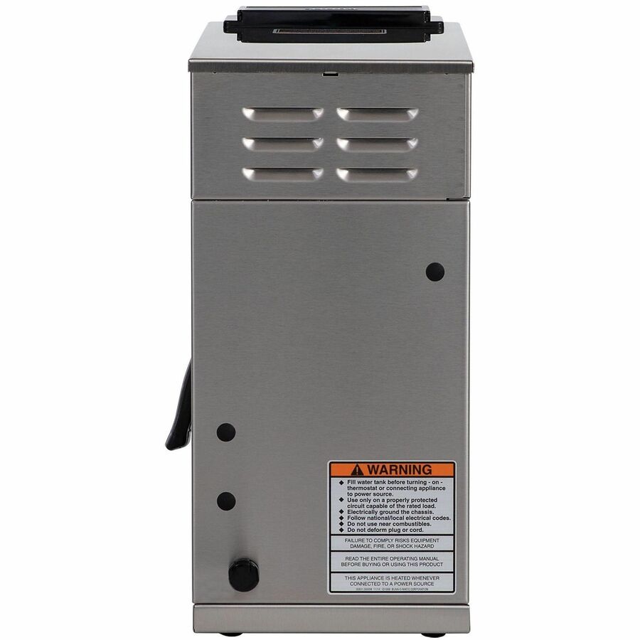 BUNN 12-Cup Low-Profile Pourover Coffee Brewer with 1 Warmer - Rear