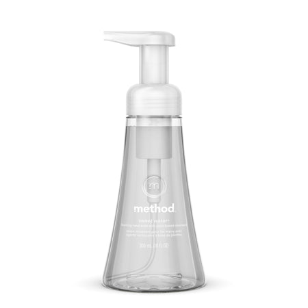 Method Foaming Hand Soap - Sweet Water Scent - 10 fl oz - Push Pump Dispenser - Hand - Clear - Paraben-free, Phthalate-free, Triclosan-free - 1 Each