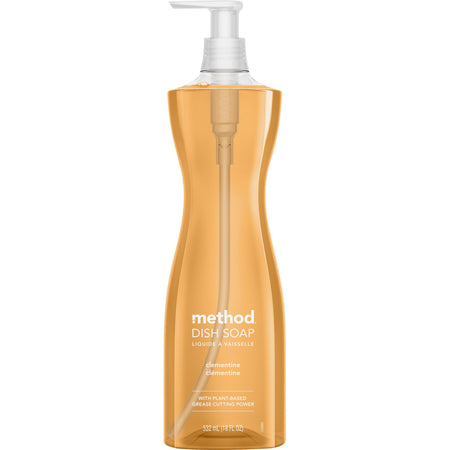Method Dish Soap - For Dish, Sink - 18 fl oz (0.6 quart) - Clementine Scent - Recommended For: Grease Remover - Non-toxic - Orange - 1 Each