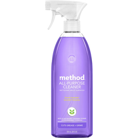 Method All-Purpose Cleaner - For Multipurpose - 28 fl oz (0.9 quart) - Fresh, French Lavender Scent - Recommended For: Dirt Remover - Non-toxic - Lavender - 1 Each
