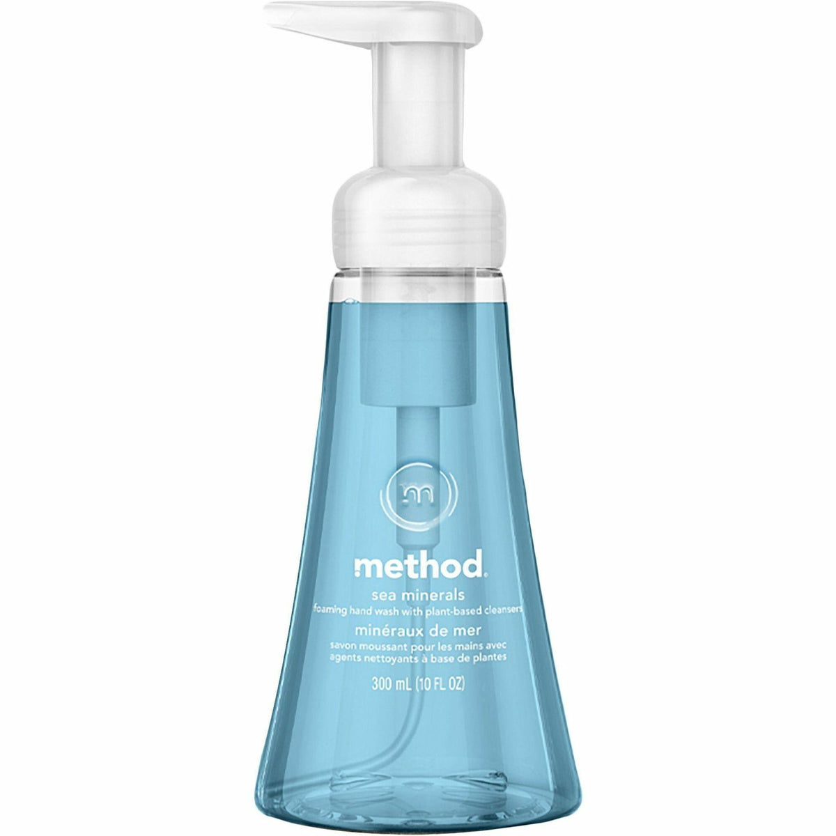 Method Foaming Hand Soap - Sea Mineral Scent - 10 fl oz - Pump Bottle Dispenser - Hand - Light Blue - Rich Lather, Non-toxic - 1 Each