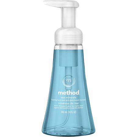 Method Foaming Hand Soap - Sea Mineral Scent - 10 fl oz - Pump Bottle Dispenser - Hand - Light Blue - Rich Lather, Non-toxic - 1 Each